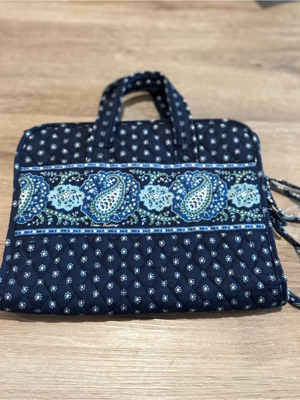 Vera Bradley Midnight Blues (Retired) Hanging Toiletry Bag
